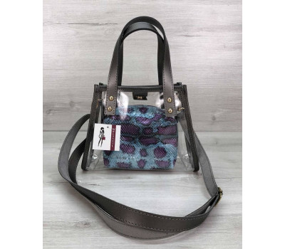 Маленька силіконова сумка Aster синя WeLassie