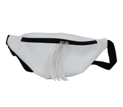 595 поясна сумка біла Lucherino