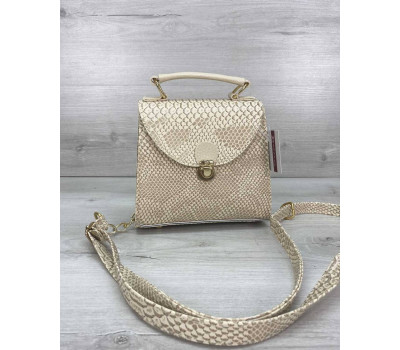 Жіноча сумка «Sam» бежева WeLassie