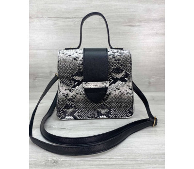 Сумка «Обі» чорна з білим WeLassie