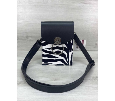 Клатч жіночий «Gina» зебра WeLassie