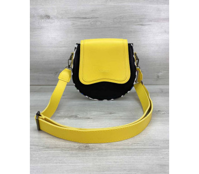 Сумка «Megan» жовта з чорним WeLassie