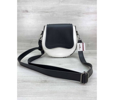 Сумка «Megan» біла з чорним WeLassie