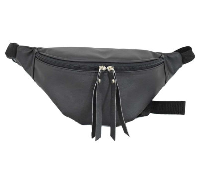 595 поясна сумка чорна Lucherino