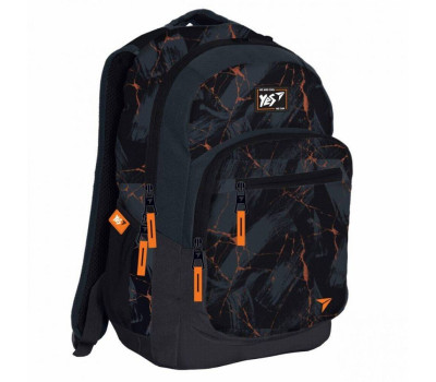 Рюкзак шкільний YES T-57 Strokes черн / оранж 558356