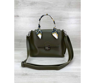 Жіноча сумка клатч «Ліам» оливкова WeLassie