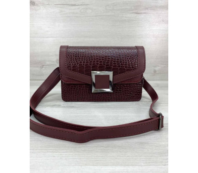 Жіноча сумка клатч «Арні» бордова WeLassie