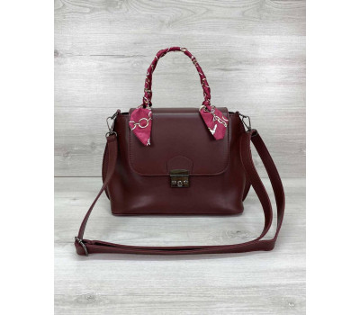 Жіноча сумка клатч «Ліам» бордова WeLassie