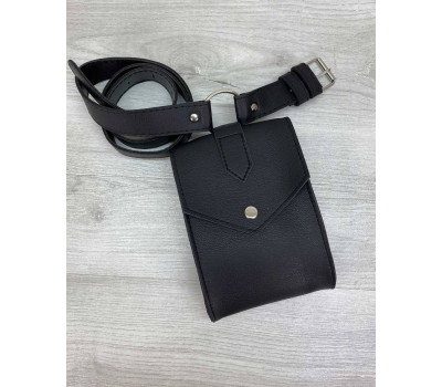 Женская сумка на пояс «Ида» черная WeLassie