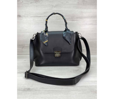 Жіноча сумка клатч «Ліам» чорна WeLassie