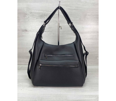 Жіночий сумка рюкзак «Голді» чорний WeLassie