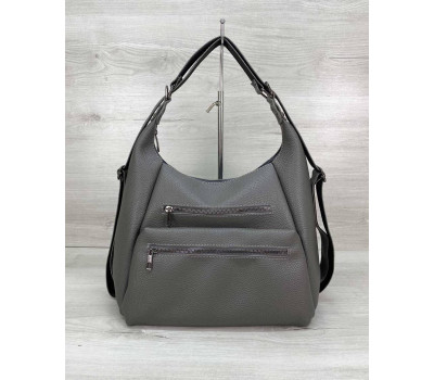 Жіночий сумка рюкзак «Голді» сірий WeLassie