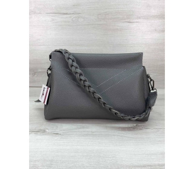 Жіноча сумка «Paris» сіра WeLassie