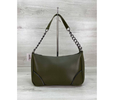 Жіноча сумка «Луна» оливкова WeLassie
