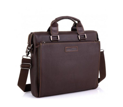 Шкіряна коричнева сумка для ноутбука Allan Marco RR-4102-1B