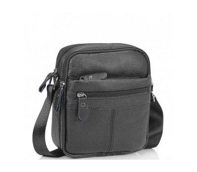 Сумка чоловіча чорна через плече Tiding Bag NM20-1811A