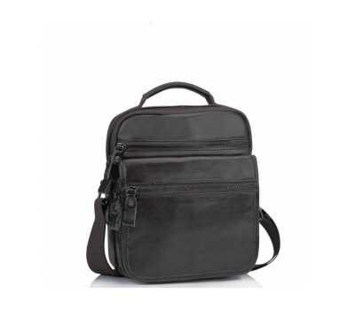 Чоловіча шкіряна сумка-барсетка на плече коричнева Tiding Bag M35-8852B