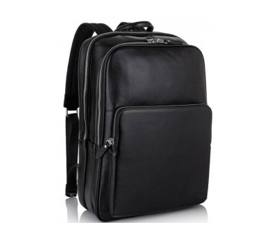 Чоловічий шкіряний рюкзак для ноутбука на два відділа Tiding Bag NM11-184A
